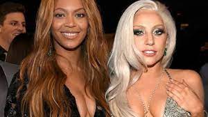 Montagem de fotos de Lady Gaga e Beyoncé